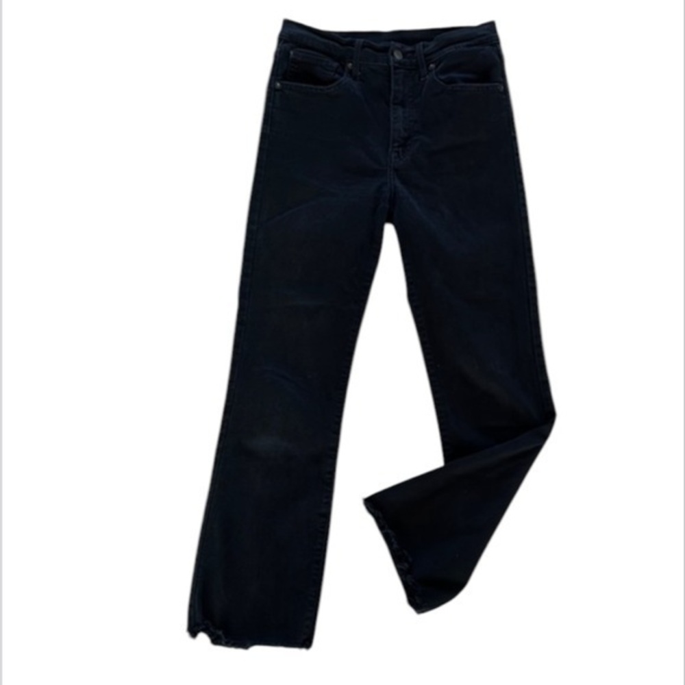 Levis premium denim black straight crop jeans size 27